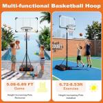 Adjustable Kids Basketball Hoop for Outdoor Fun