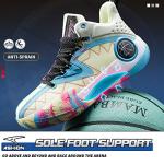 ASHION Men's Breathable Basketball Sneakers - Blue/Yellow