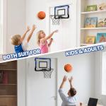 QDRAGON Mini Basketball Hoop for Door with Balls