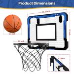 QDRAGON Mini Basketball Hoop for Door with Balls