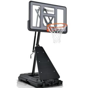 AWII 44-Inch Adjustable Basketball Hoop with Wheels