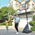 AWII 44-Inch Adjustable Basketball Hoop with Wheels