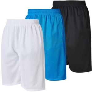 Men's Athletic Mesh Basketball Shorts 3-Pack