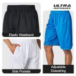 Men's Athletic Mesh Basketball Shorts 3-Pack
