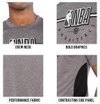 NBA Men’s Super Soft Active Tee - Heather Charcoal