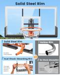 10FT Adjustable In-Ground Basketball Hoop System