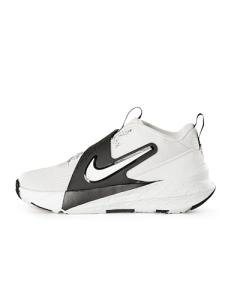 Nike Kid's Team Hustle D Basketball Shoes - White/Black