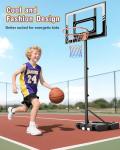 TONBUX Adjustable Kids Basketball Hoop for Outdoors