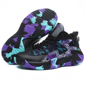 Qiucdzi Men's Basketball Shoes - Non-Slip Black Sneakers