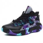 Qiucdzi Men's Basketball Shoes - Non-Slip Black Sneakers