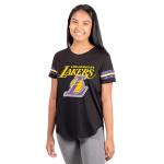 Women's Los Angeles Lakers Black Soft Mesh T-Shirt