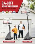 Seray 40-Inch Adjustable Basketball Hoop for All Ages