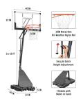 Seray 40-Inch Adjustable Basketball Hoop for All Ages