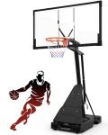 PIZZELLO 52 Inch Adjustable Portable Basketball Hoop