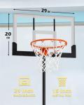WIN.MAX Adjustable Kids Basketball Hoop 29" Backboard