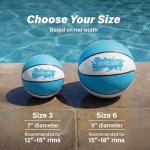 GoSports 2 Pack Water Basketballs - Sizes 3 & 6