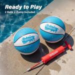 GoSports 2 Pack Water Basketballs - Sizes 3 & 6
