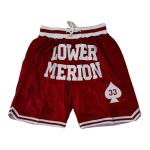Men's Retro Basketball Shorts with Pockets - Red
