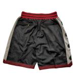 Men's Retro Basketball Shorts with Pockets - Black