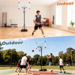 Adjustable Portable Basketball Hoop for Outdoors