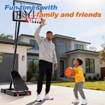 Adjustable 40-Inch Outdoor Basketball Hoop System