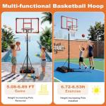 Adjustable Kids Basketball Hoop for Outdoor Fun