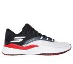 Skechers Men's Basketball SKX Nexus Sneaker, White/Red