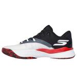 Skechers Men's Basketball SKX Nexus Sneaker, White/Red