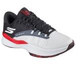 Skechers Men's Basketball SKX Nexus Sneaker, White/Red