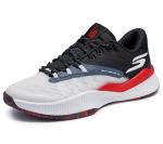 Skechers Men's Basketball SKX Nexus Sneaker, White/Red