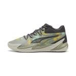 Puma Dagger Men's Basketball Shoe, Army-Fresh Mint