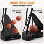 PIZZELLO Adjustable Outdoor Basketball Hoop 44 Inch