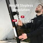 Portable Outdoor Basketball Hoop with Adjustable Height