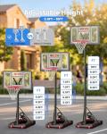 Adjustable Portable Basketball Hoop for All Ages