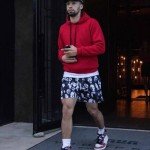 BOOMLEMON Men's Graphic Mesh Basketball Workout Shorts