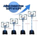 Nattork Adjustable Kids Basketball Hoop with Balls