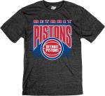 Detroit Pistons Tri-Blend T-Shirt in Black