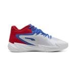 Puma Dagger Men's Basketball Shoes - White/Blue/Red