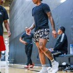 BOOMLEMON Men's Graphic Mesh Basketball Workout Shorts