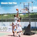 Adjustable Outdoor Basketball Hoop with 44" Backboard