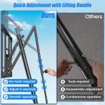 Adjustable Outdoor Basketball Hoop with 44" Backboard