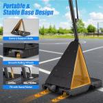 Adjustable Outdoor Basketball Hoop with 44" Backboard