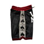 Men's Retro Basketball Shorts with Pockets - Black