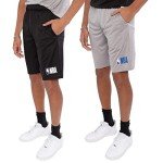 Men's Essential 2-Pack Basketball Shorts, Black/Gray