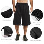 Men's Black 12" Basketball Shorts with Pockets