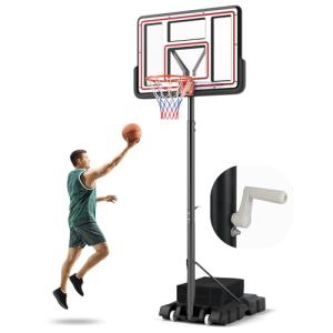 Giantex Adjustable Portable Basketball Hoop - 7.4-10 FT