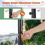 Giantex Adjustable Portable Basketball Hoop - 7.4-10 FT