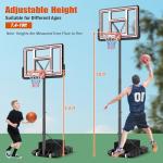 Giantex Adjustable Portable Basketball Hoop - 7.4-10 FT