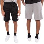 Men's Essential 2-Pack Basketball Shorts, Black/Gray