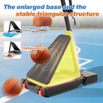Adjustable 40-Inch Basketball Hoop with Wheels